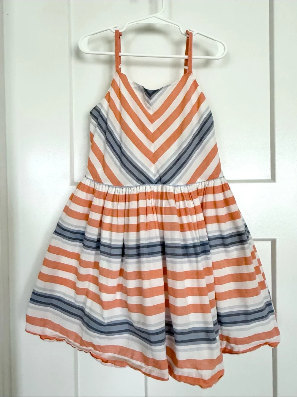 Gymboree Girls Size 6 Striped Cotton Sundress Adjustable Straps